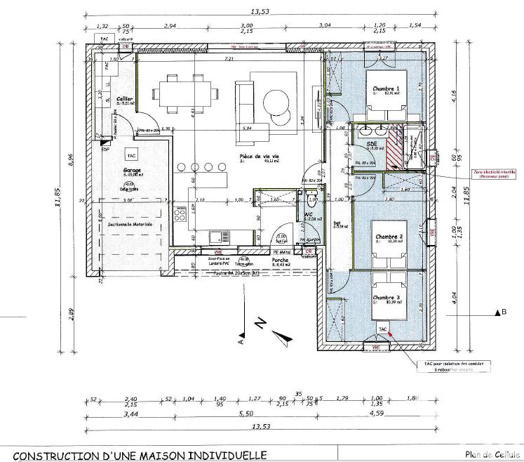Maison - 94 m² - 4 pièces