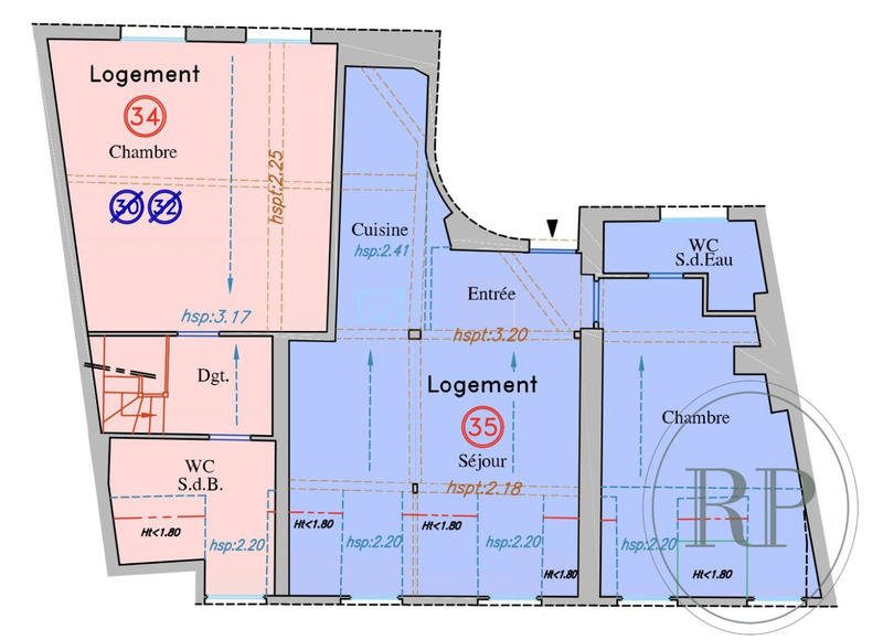 Appartement - 170 m² - 6 pièces