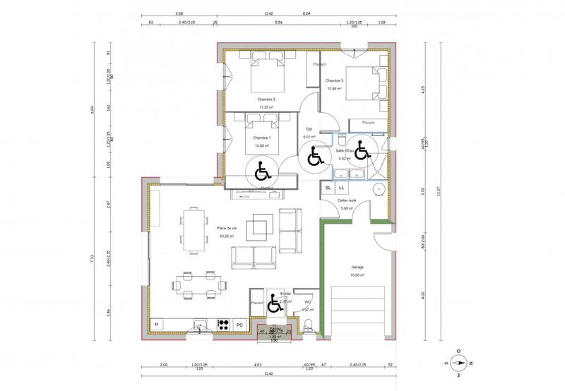 Maison - 90 m² - 4 pièces