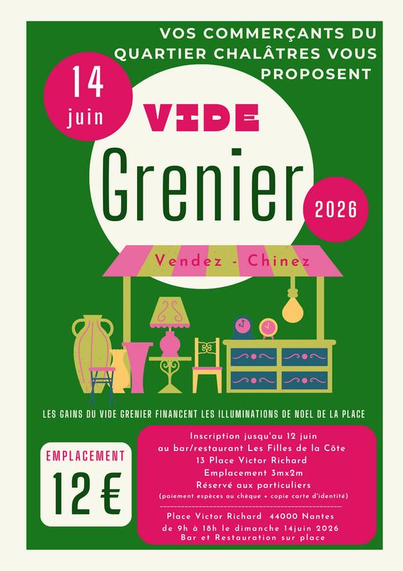 Vide grenier de l'association des commerçants de châlatres