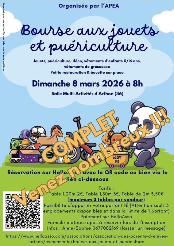 Bourse aux jouets et puériculture