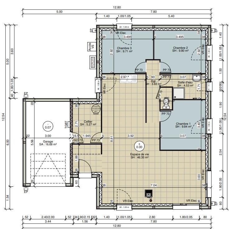 Maison - 100 m² - 5 pièces