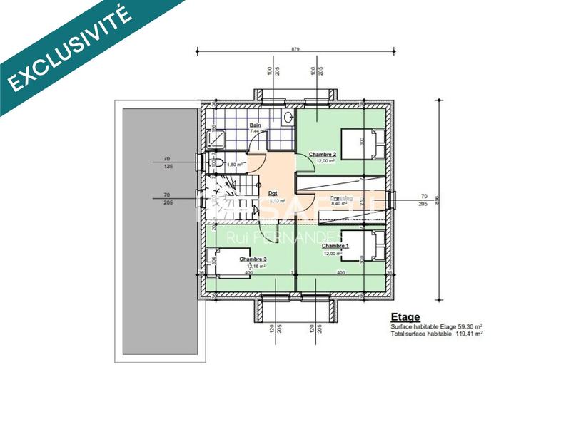 Maison - 119 m² - 5 pièces