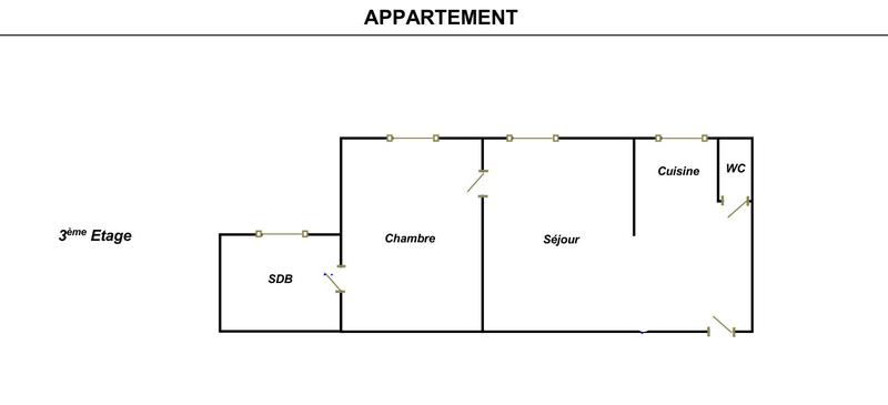Appartement - 41 m² - 2 pièces