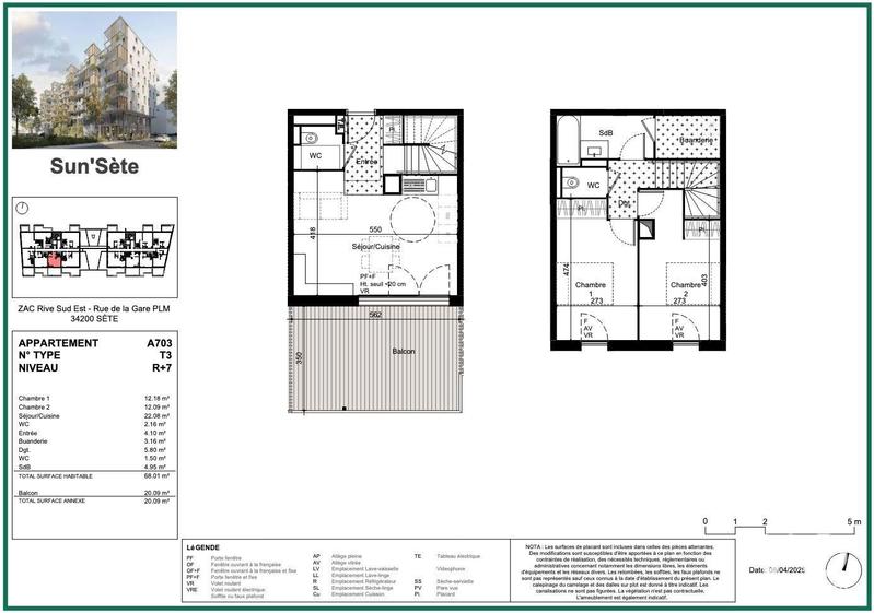 Appartement - 93 m² - 4 pièces