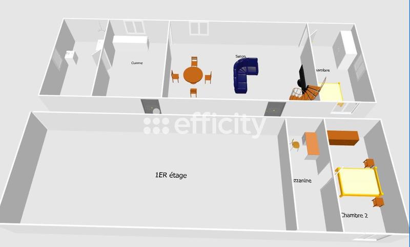 Maison - 52 m² - 4 pièces