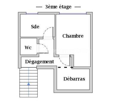 Duplex - 58 m² - 3 pièces