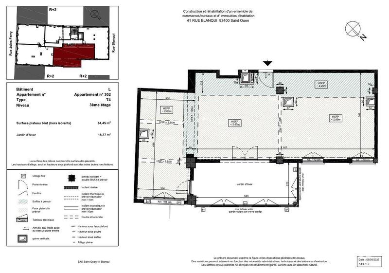 Appartement - 84 m² - 4 pièces