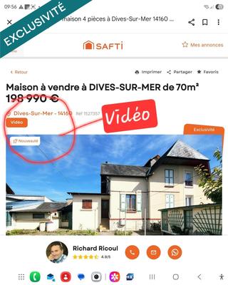 Maison - 70 m² - 4 pièces