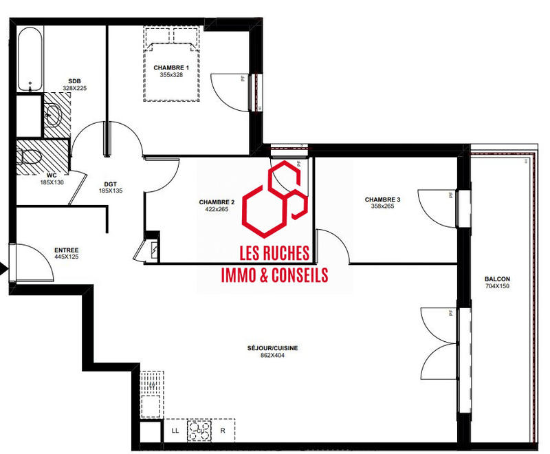 Appartement - 87 m² - 4 pièces