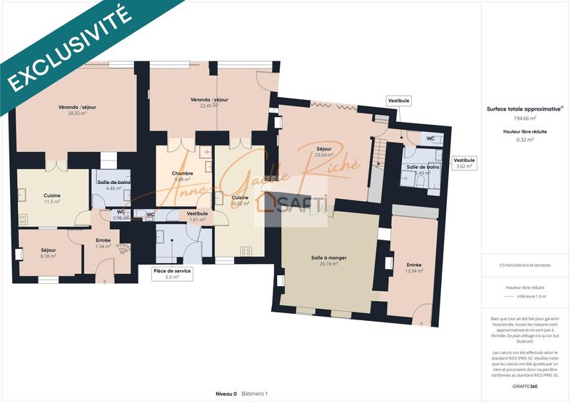 Maison - 300 m² - 16 pièces