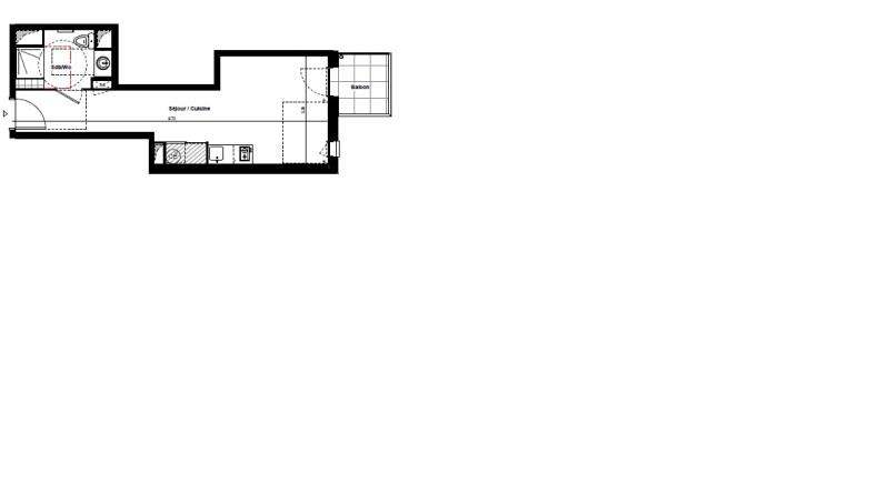 Appartement - 25 m² - 1 pièce