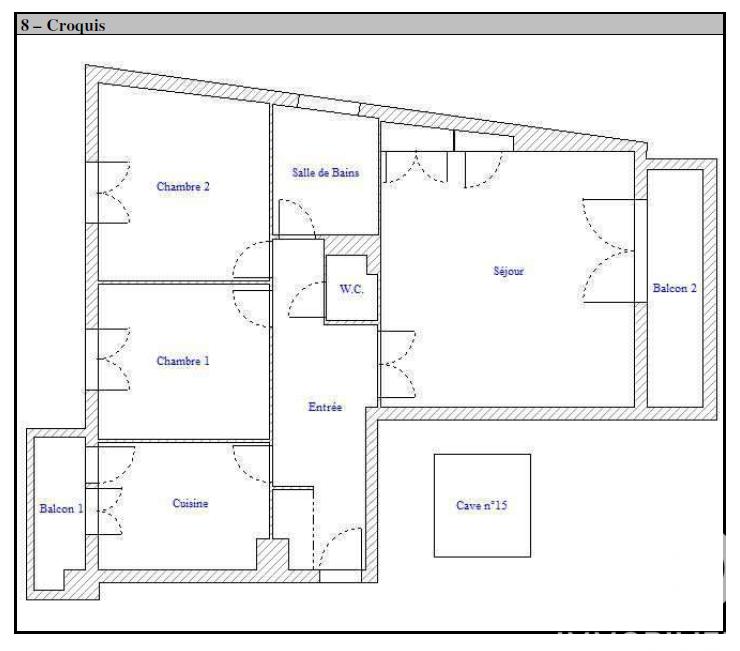 Appartement - 73 m² - 3 pièces