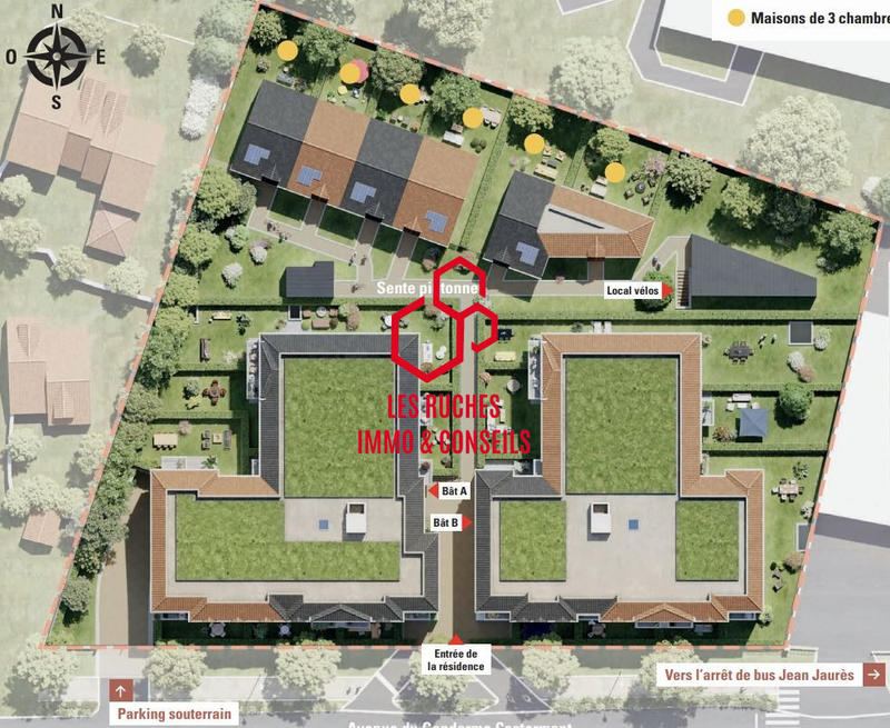 Appartement - 74 m² - 3 pièces