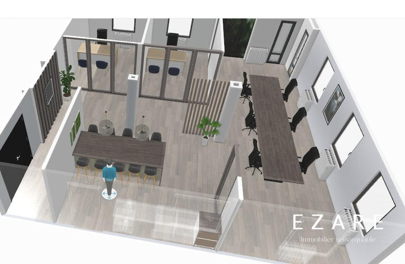 Bureau - 117 m² - 1 pièce