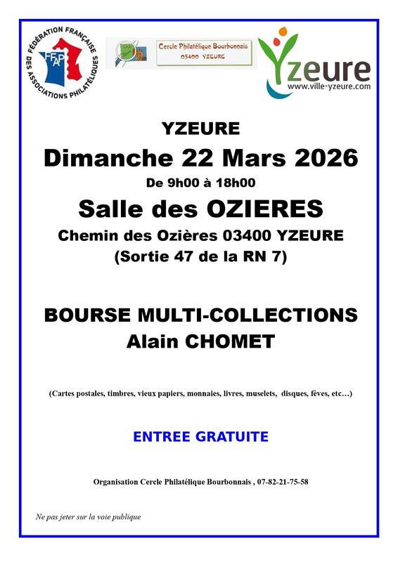 Bourse multi-collections alain chomet