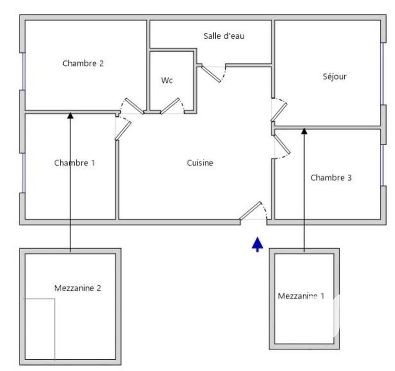 Appartement - 58 m² - 4 pièces