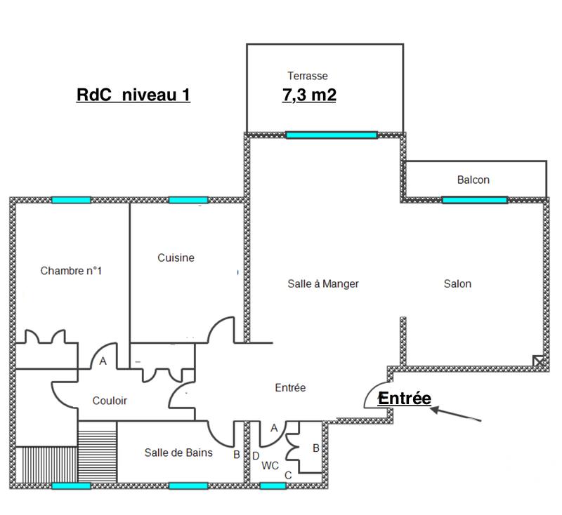 Duplex - 105 m² - 5 pièces