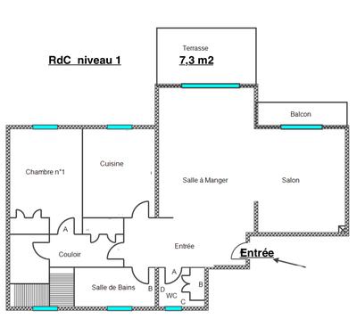 Duplex - 105 m² - 5 pièces