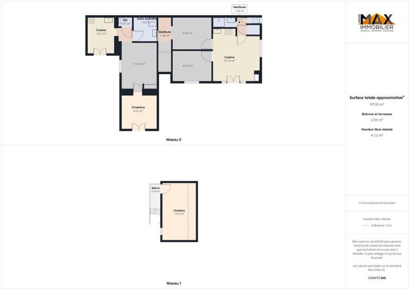 Maison - 86 m² - 4 pièces