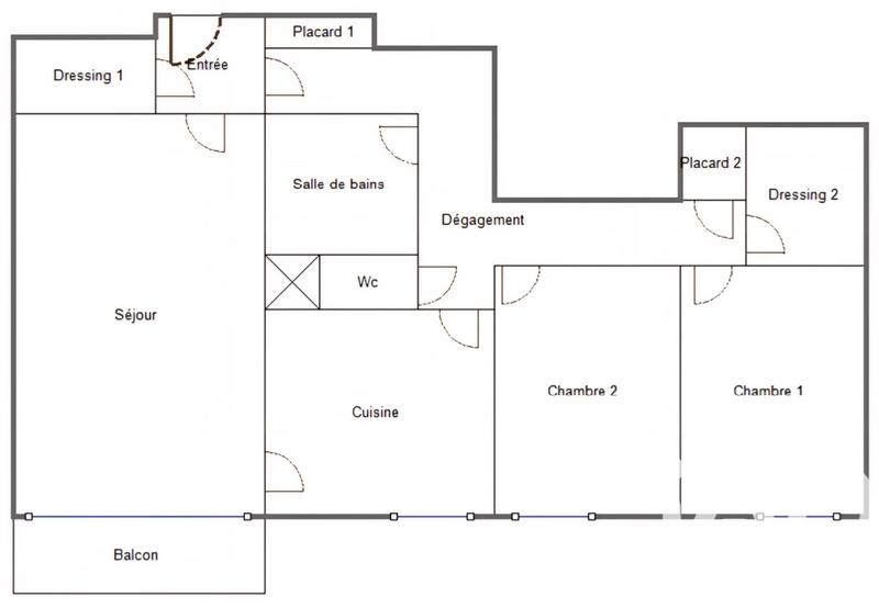Appartement - 63 m² - 3 pièces