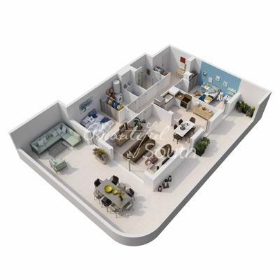 Appartement - 77 m² - 3 pièces