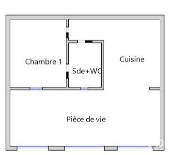Maison - 46 m² - 2 pièces