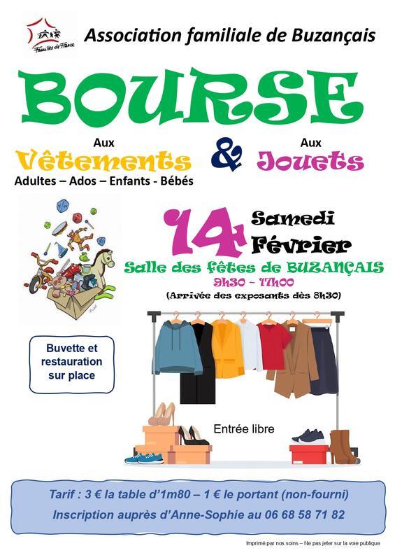 Bourse aux vêtements et aux jouets