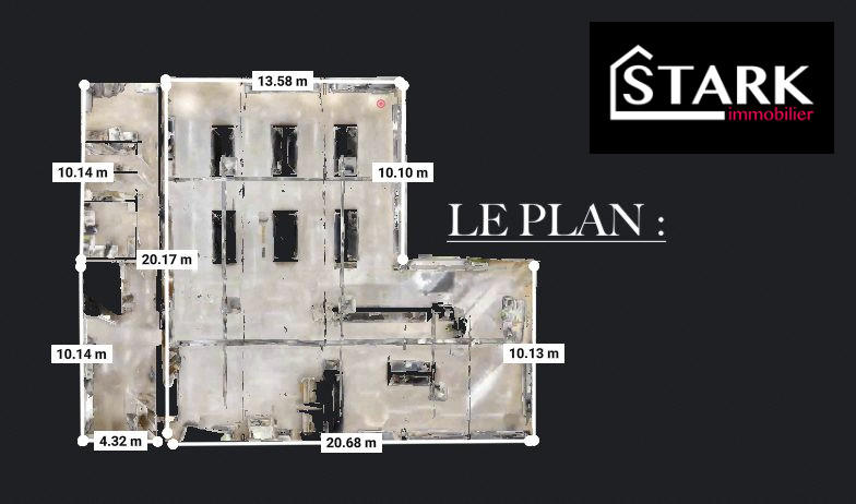 Local commercial - 436 m² - 4 pièces