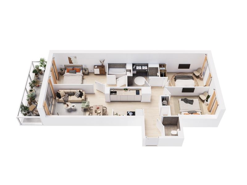 Appartement - 81 m² - 4 pièces