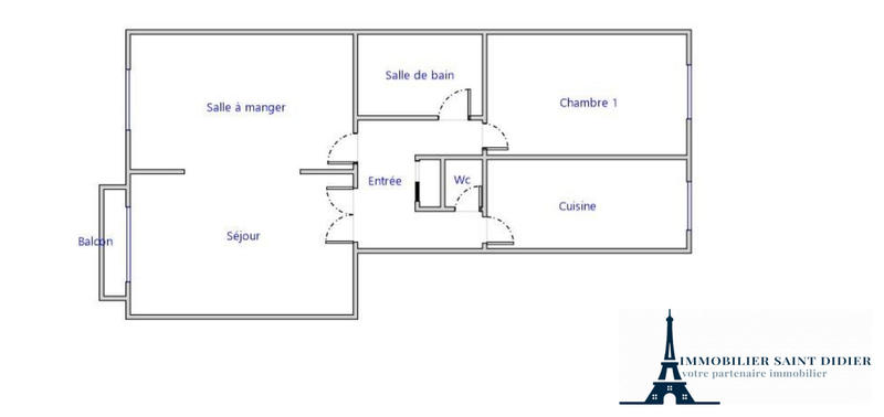 Appartement - 63 m² - 3 pièces