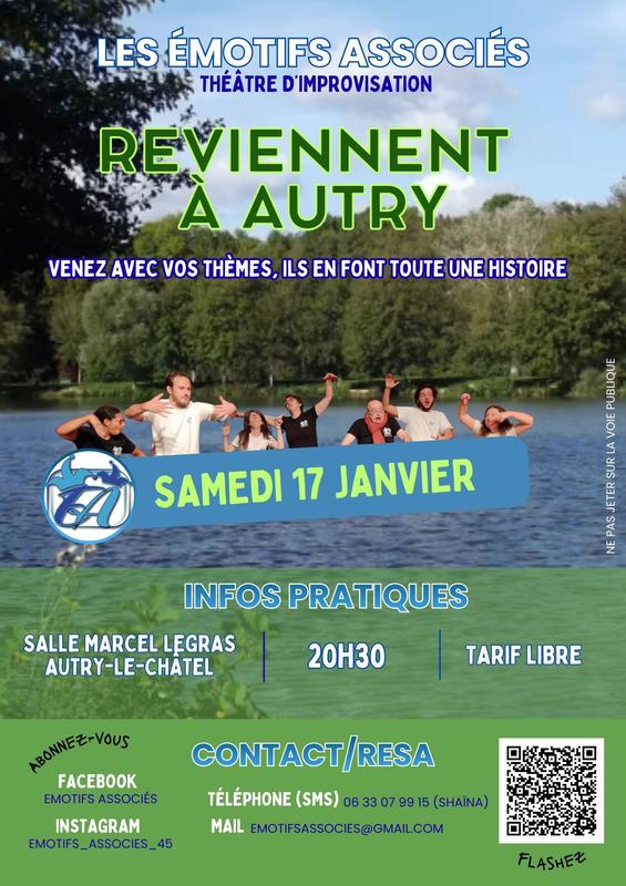 Soirée théâtre d'improvisation avec les Emotifs associés