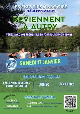 Soirée théâtre d'improvisation avec les Emotifs associés