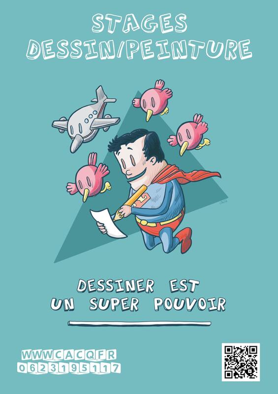 Dessiner est un super pouvoir - stage le dessin de corps humain