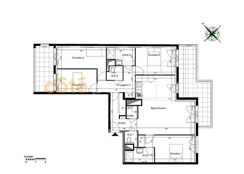 Appartement - 109 m² - 5 pièces
