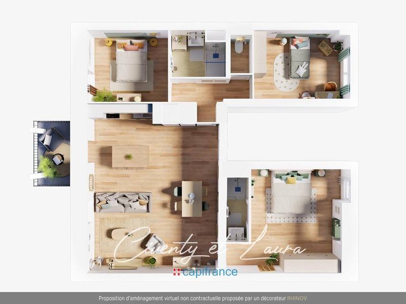 Appartement - 87 m² - 4 pièces