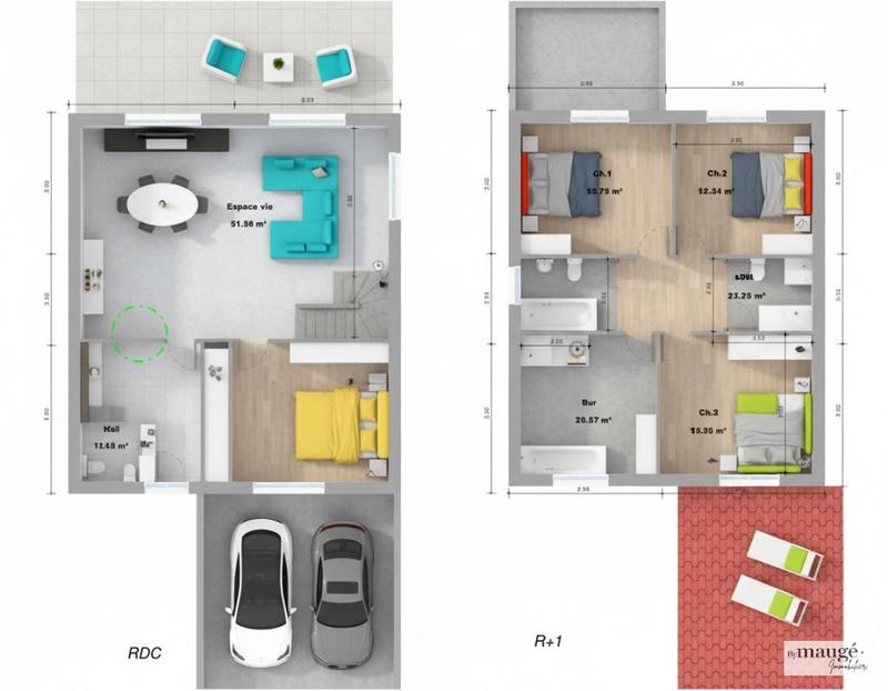 Maison - 125 m² - 5 pièces
