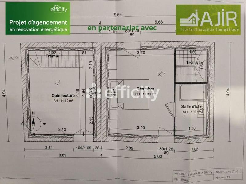 Maison - 57 m² - 3 pièces