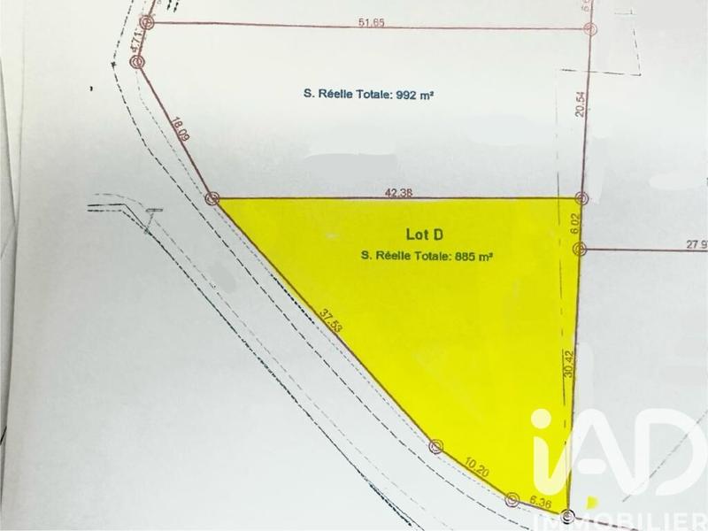 Terrain - 885 m²