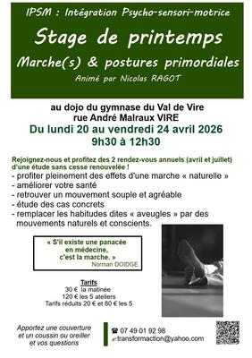 Stage de printemps - marche(s) et postures primordiales