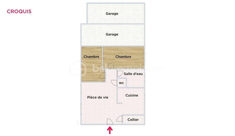 Maison - 66 m² - 3 pièces