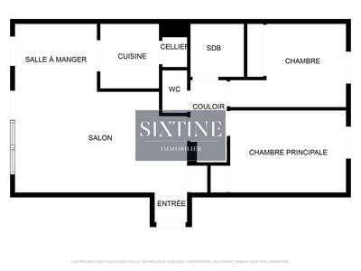 Appartement - 60 m² - 3 pièces