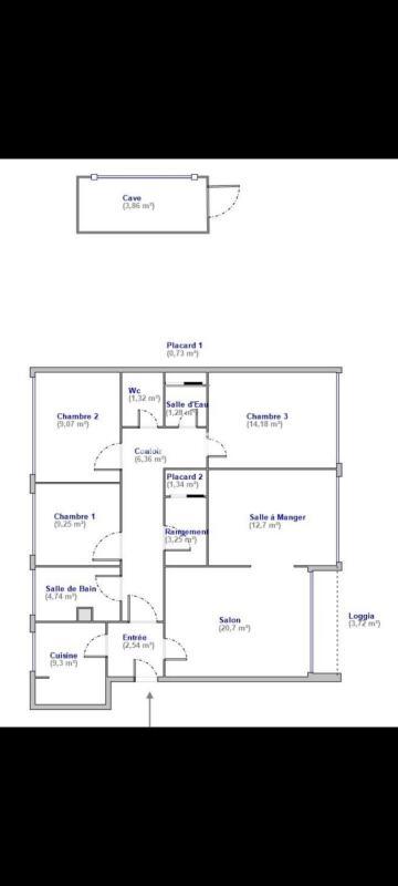 Appartement - 97 m² - 5 pièces