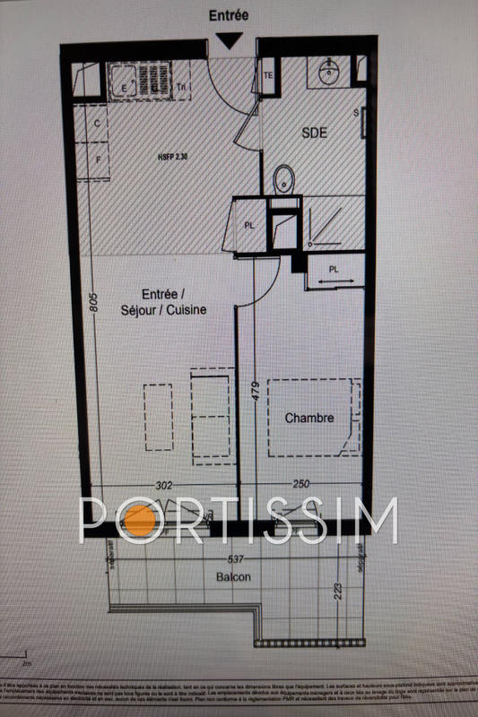 Appartement - 43 m² - 2 pièces