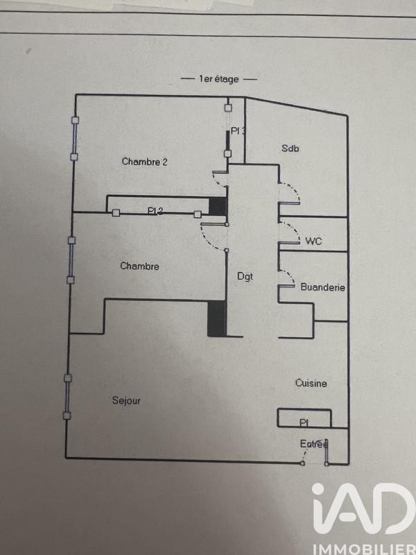 Appartement - 54 m² - 3 pièces