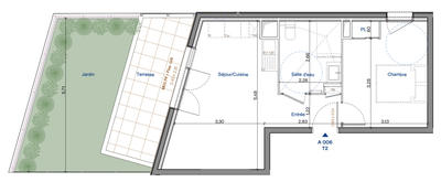 Appartement - 39 m² - 2 pièces