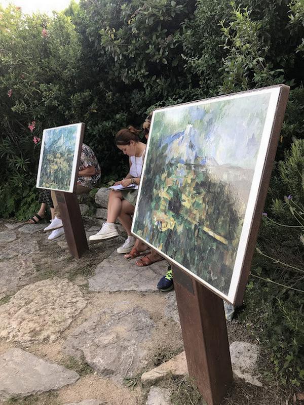 Cezanne au jardin des peintres