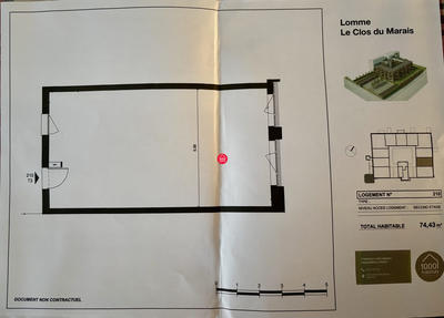 Loft - 73 m² - 1 pièce