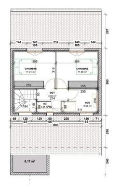 Maison - 104 m² - 4 pièces