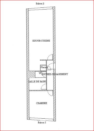 Appartement - 51 m² - 2 pièces